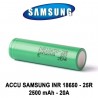 6x Accu 18650 25R 2500mAh