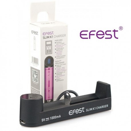 Chargeur Slim K1 avec câble USB Efest