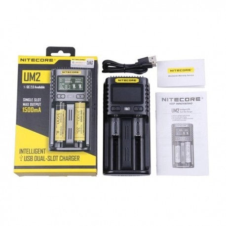 Chargeur UM2 Dual Slot 2A NITECORE