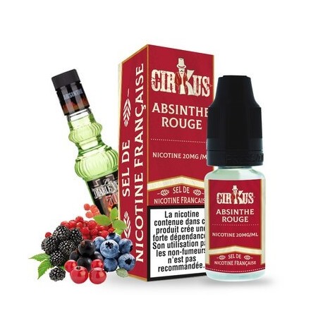 Absinthe Rouge Sel de nicotine Cirkus VDLV 10ml 20mg