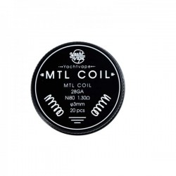 Mtl Coil 28GA ni80 1.3ohm 3mm (20pcs)