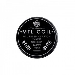 Mtl Fused Clapton 2-30/38 ni80 0.70ohm 2.5mm (10pcs)