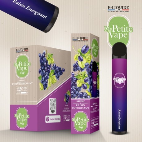2x Kit MA PETITE VAPE RAISIN ENERGISANT 2ML