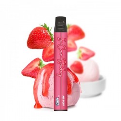 2x Kit Air Puff 600 Ice Cream Strawberry