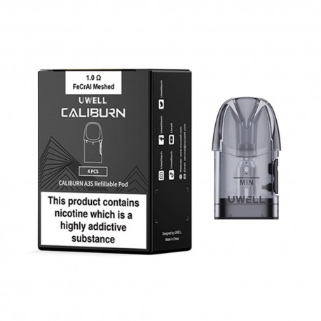 Cartouches Caliburn A3S 1.0ohm 2ml (4pcs)