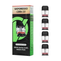 Cartouches XROS Mesh Corex 2.0 0.8ohm 3ml (4pcs)