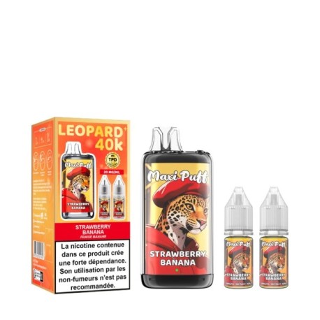 Leopard+ 40K 1100mAh 20ml / 2% - Strawberry Banana