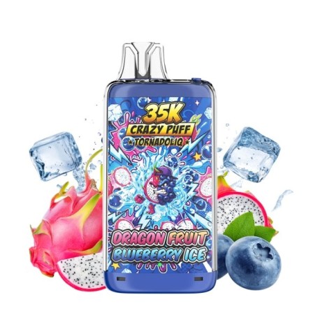 Crazy Puff 35K 1100mAh 20ml / 2% - Dragon Fruit Blueberry Ice