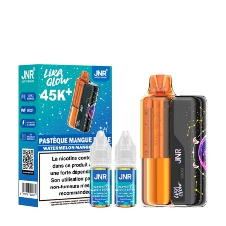 Lira Glow 45k+ 1000mAh 2+10ml / 2% - Pastèque Mangue Pêche