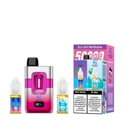 ECO 2in1 Refillable 50000 Puffs 20mg - Black Mamba & Mr Blue