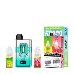 ECO 2in1 Refillable 50000 Puffs 20mg - Cool Mint & Watermelon Ice