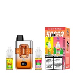 ECO 2in1 Refillable 50000 Puffs 20mg - Lemon & Lime & Strawberry Watermelon