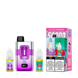 ECO 2in1 Refillable 50000 Puffs 20mg - Vimto & Watermelon Bubblegum