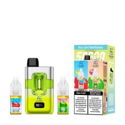 ECO 2in1 Refillable 50000 Puffs 20mg - Blue Razz Gummy Bear & Blue Razz Ice Pop