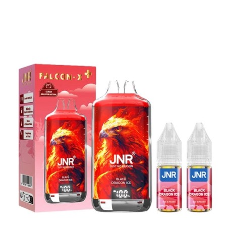 5 Pack de Falcon-X 28k 950mAh 18ml / 2% - Black Dragon Ice