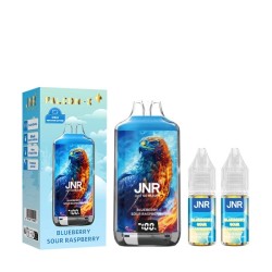 5 Pack de Falcon-X 28k 950mAh 18ml / 2% - Blueberry Sour Raspberry