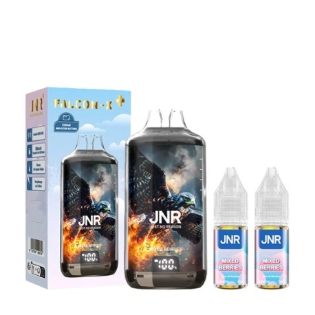 5 Pack de Falcon-X 28k 950mAh 18ml / 2% - Mixed Berries