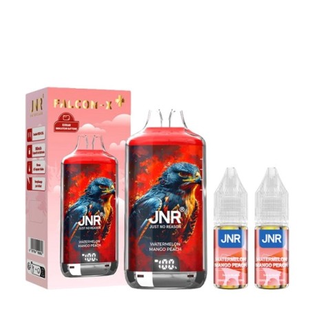 5 Pack de Falcon-X 28k 950mAh 18ml / 2% - Watermelon Mango Peach