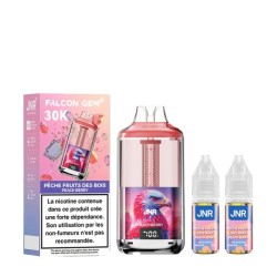 5 Pack de Falcon Gem+ 30K 950mAh 18ml / 2% - Peach Berry