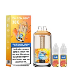 5 Pack de Falcon Gem+ 30K 950mAh 18ml / 2% - Peach Mango Pineapple
