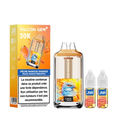 5 Pack de Falcon Gem+ 30K 950mAh 18ml / 2% - Peach Mango Pineapple