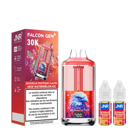 5 Pack de Falcon Gem+ 30K 950mAh 18ml / 2% - New Watermelon Ice