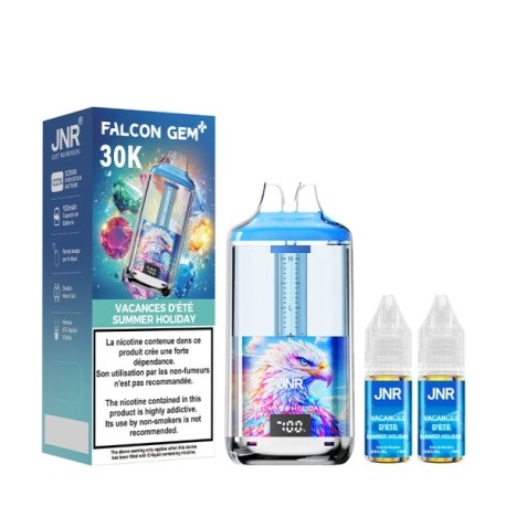 5 Pack de Falcon Gem+ 30K 950mAh 18ml / 2% - Summer Holiday