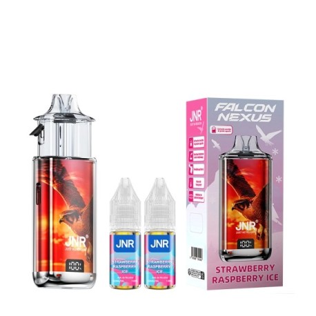 5 Pack de Falcon Nexus 40k 1000mAh 15ml / 2% - Strawberry Raspberry Ice