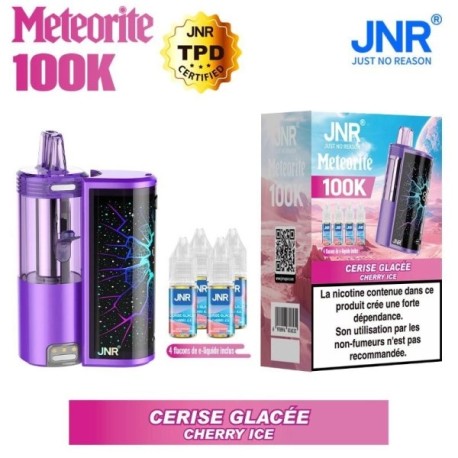 3 Pack de Meteorite 100K 1200mAh 10ml / 2% - Cherry Ice