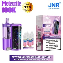 3 Pack de Meteorite 100K 1200mAh 10ml / 2% - Blueberry Raspberry Cherry