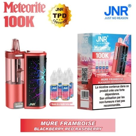 3 Pack de Meteorite 100K 1200mAh 10ml / 2% - Blackberry Red Raspberry