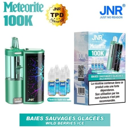 3 Pack de Meteorite 100K 1200mAh 10ml / 2% - Wild Berries Ice