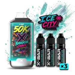 3 Pack de Ice City 50K 850mAh 20ml / 20mg - Bangkok Chaos