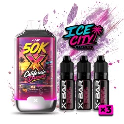 3 Pack de Ice City 50K 850mAh 20ml / 20mg - California Dreams