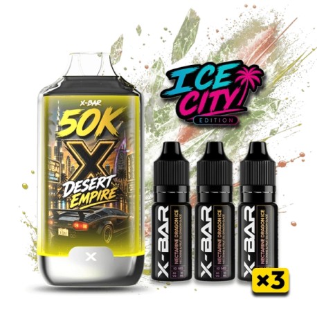 3 Pack de Ice City 50K 850mAh 20ml / 20mg - Desert Empire
