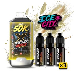 3 Pack de Ice City 50K 850mAh 20ml / 20mg - New York Hustle