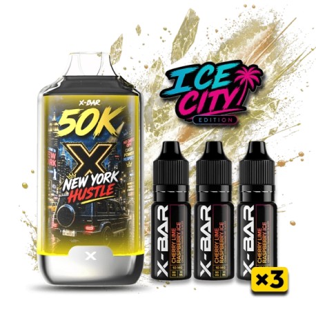 3 Pack de Ice City 50K 850mAh 20ml / 20mg - New York Hustle