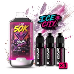 3 Pack de Ice City 50K 850mAh 20ml / 20mg - Tokyo Nights