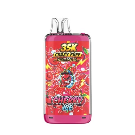 5 Pack de Crazy Puff 35K 1100mAh 20ml / 2% - Cherry Ice