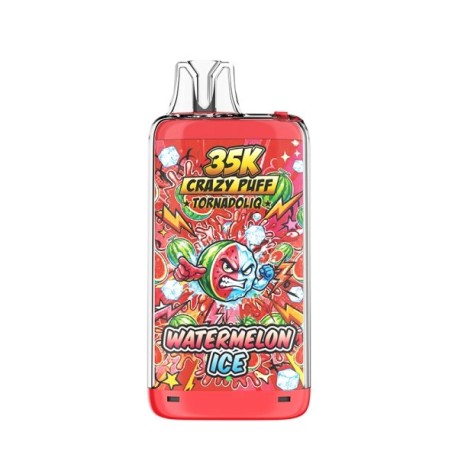 5 Pack de Crazy Puff 35K 1100mAh 20ml / 2% - Watermelon Ice