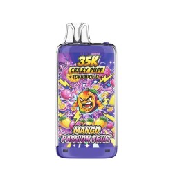 5 Pack de Crazy Puff 35K 1100mAh 20ml / 2% - Mango Passion Fruit