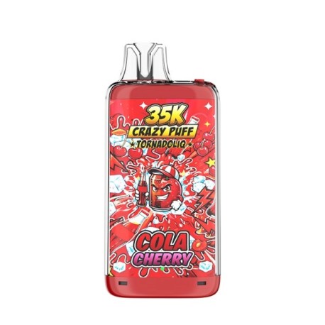 5 Pack de Crazy Puff 35K 1100mAh 20ml / 2% - Cola Cherry