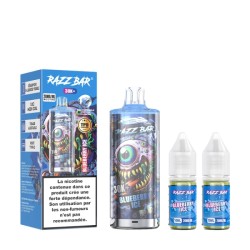 5 Pack de RazzBar 30K 650mAh 20ml / 2% - Blueberry Ice