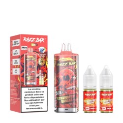 5 Pack de RazzBar 30K 650mAh 20ml / 2% - Strawberry Banana