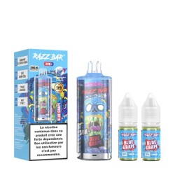 5 Pack de RazzBar 30K 650mAh 20ml / 2% - Blue Grape