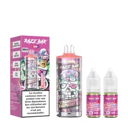 5 Pack de RazzBar 30K 650mAh 20ml / 2% - Strawberry Raspberry Ice