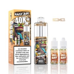 5 Pack de RazzBar 40K+ 850mAh 20ml / 2% - Cola Ice