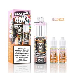 5 Pack de RazzBar 40K+ 850mAh 20ml / 2% - Summer Peach Ice
