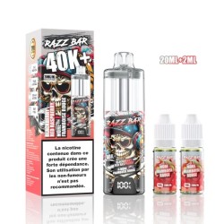 5 Pack de RazzBar 40K+ 850mAh 20ml / 2% - Blackberry Red Raspberry