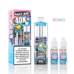 5 Pack de RazzBar 40K+ 850mAh 20ml / 2% - Blueberry Sour Rapsberry